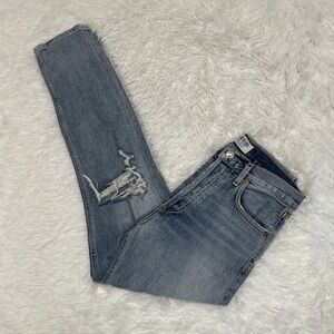 Agolde Jamie High Rise Classic Jeans Women’s Size 26 Blue Denim Distressed